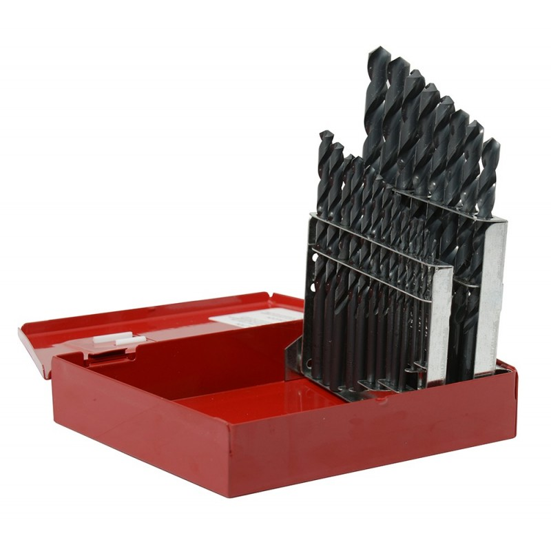 JUEGO DE BROCA NEGRAS DE ACERO ALTA VELOCIDAD, 21PZ URREA